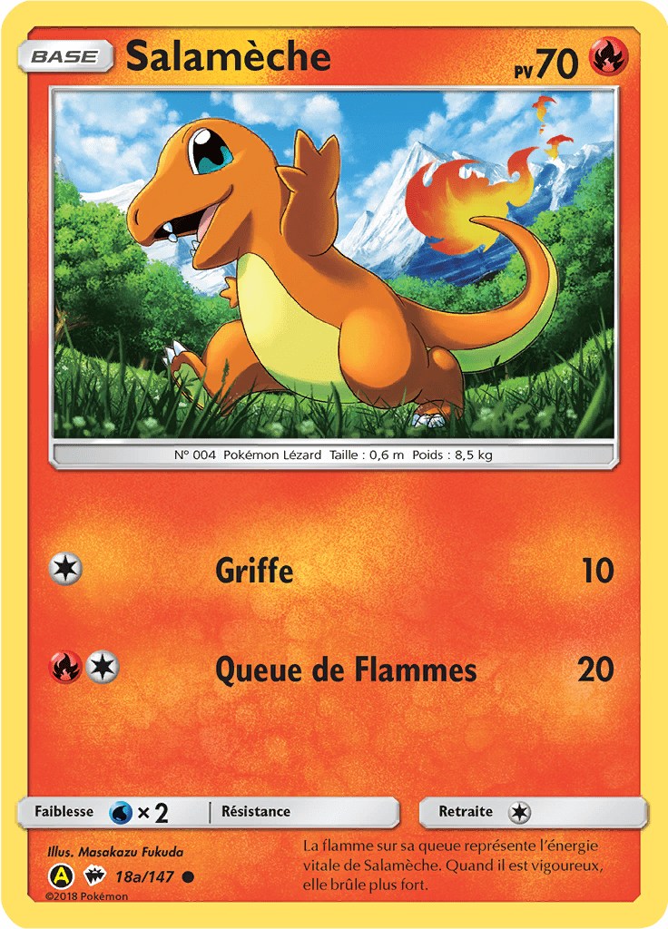 Salamèche - SL Ombres Ardentes - 18a - Carte alternative