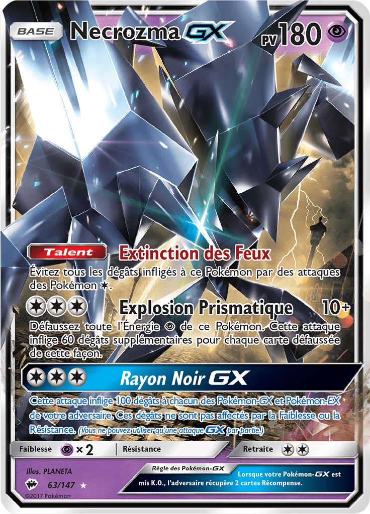 Necrozma GX - SL Ombres Ardentes - 063 - Holographique rare GX
