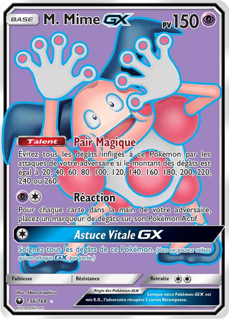 M. Mime GX - SL Tempête Céleste - 156 - GX Full Art