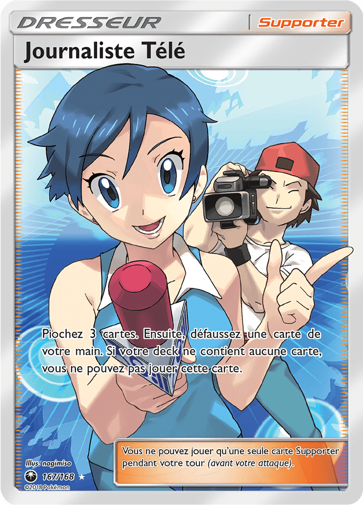 Journaliste Télé - SL Tempête Céleste - 167 - Trainer Full Art