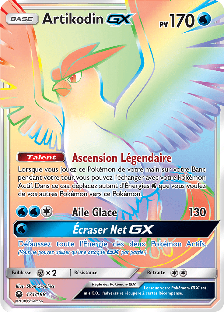 Artikodin GX - SL Tempête Céleste - 171 - Arc-en-ciel rare
