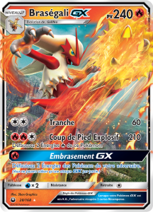 Braségali GX - SL Tempête Céleste - 028 - Holographique rare GX