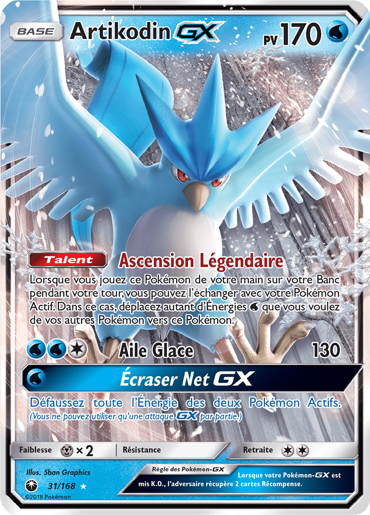 Artikodin GX - SL Tempête Céleste - 031 - Holographique rare GX