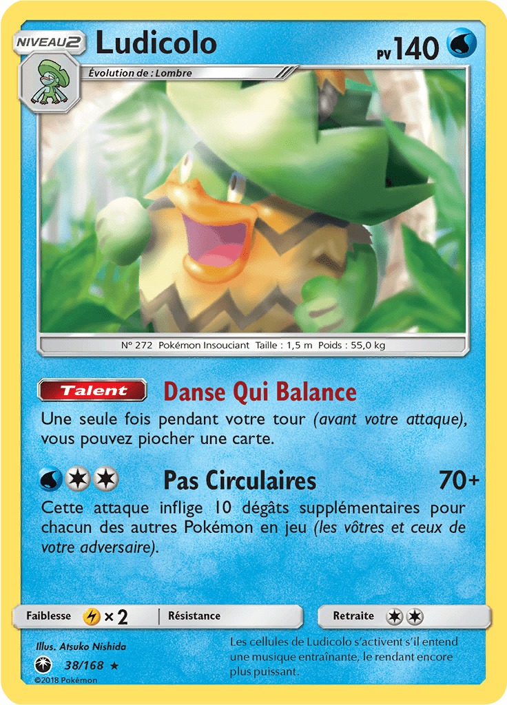 Ludicolo - SL Tempête Céleste - 038 - Holographique rare