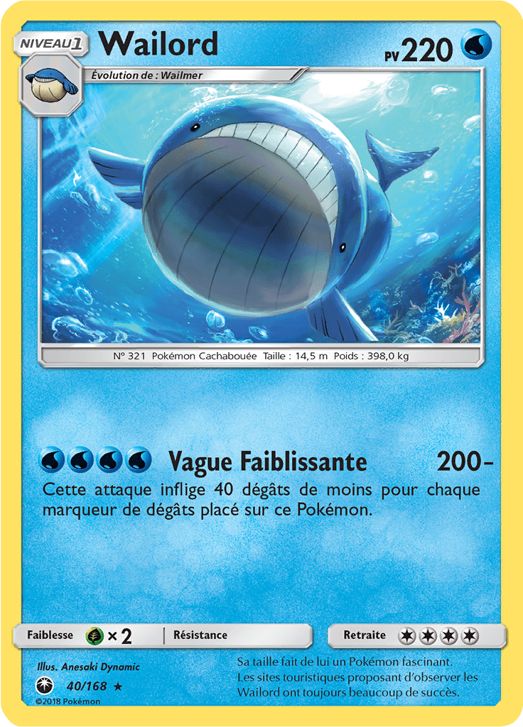 Wailord - SL Tempête Céleste - 040 - Rare