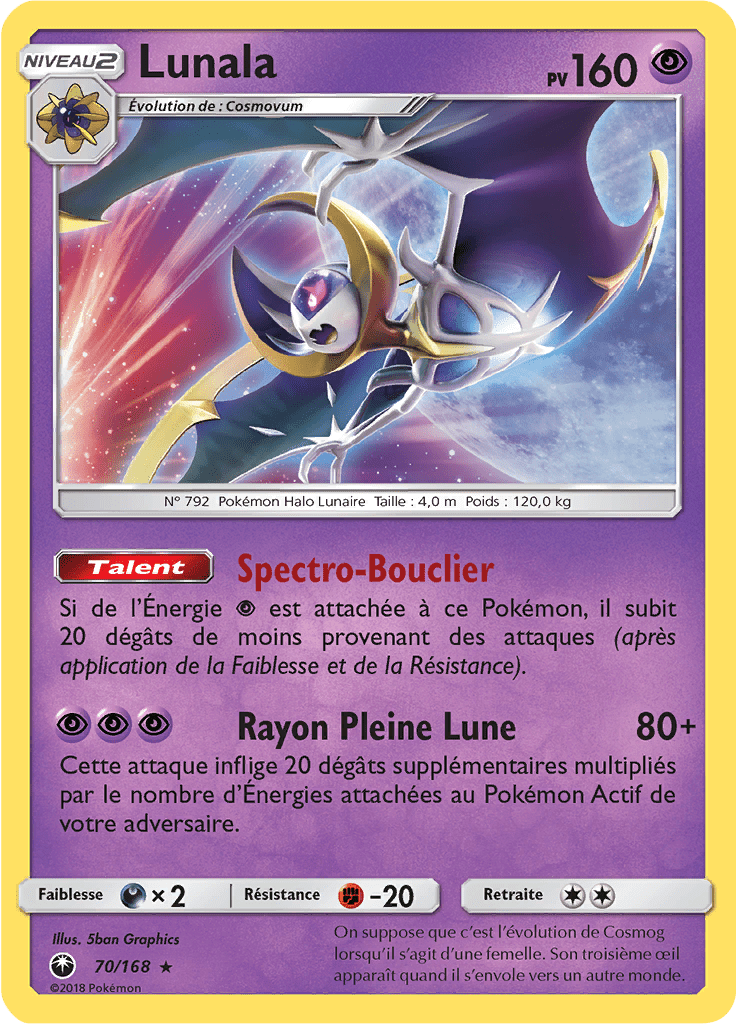 Lunala - SL Tempête Céleste - 070 - Holographique rare