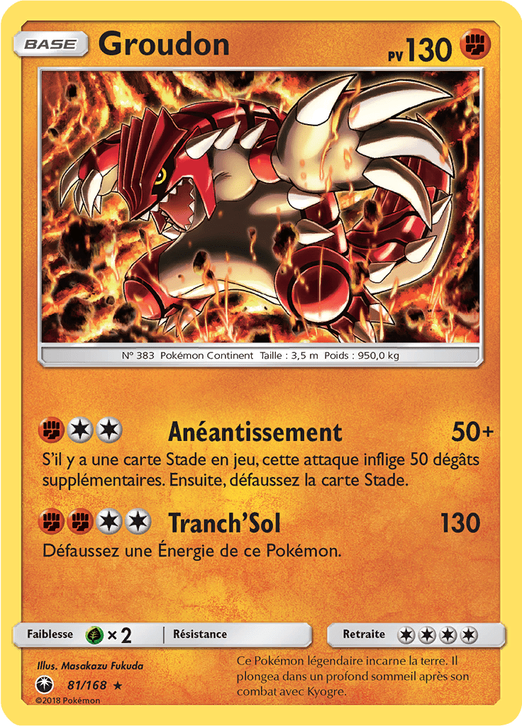 Groudon - SL Tempête Céleste - 081 - Holographique rare