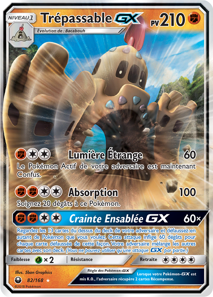 Trépassable GX - SL Tempête Céleste - 082 - Holographique rare GX