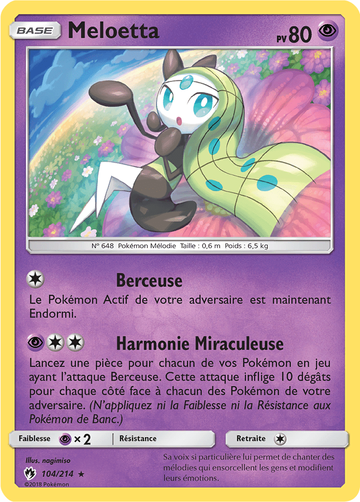 Meloetta - SL Tonnerre Perdu - 104 - Rare