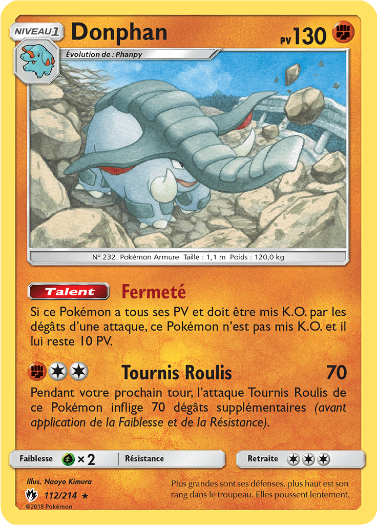 Donphan - SL Tonnerre Perdu - 112 - Rare