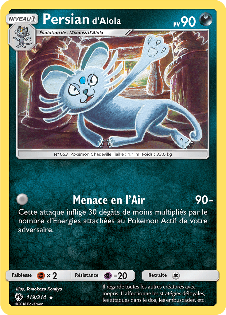 Persian d'Alola - SL Tonnerre Perdu - 119 - Rare