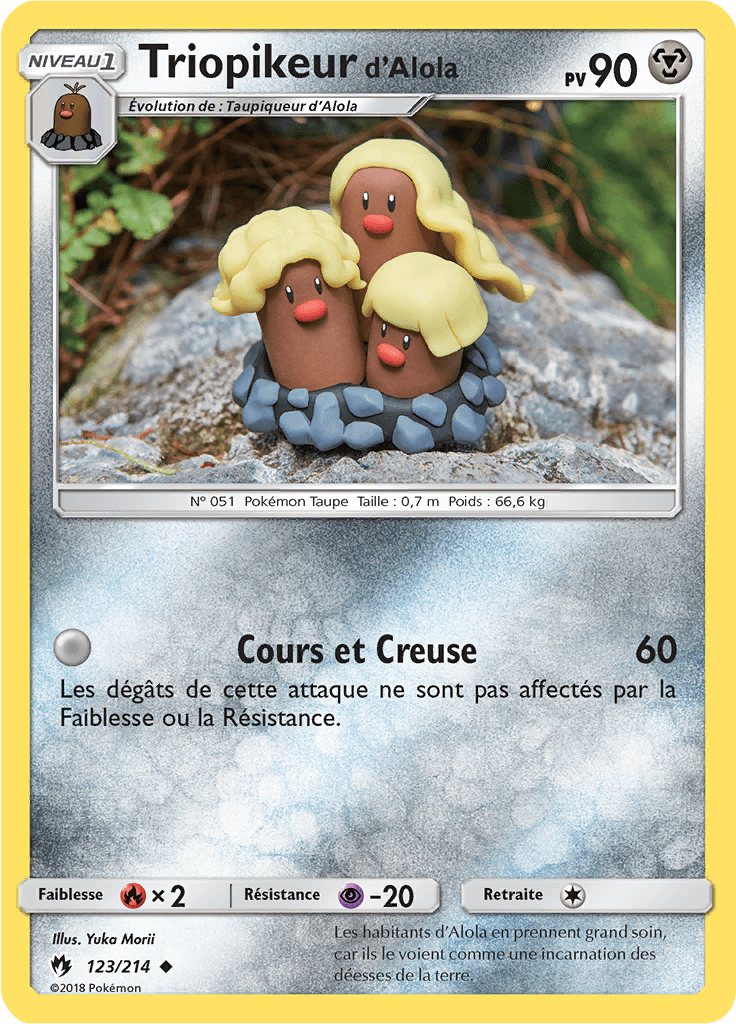 Triopikeur d'Alola - SL Tonnerre Perdu - 123 - Peu commune