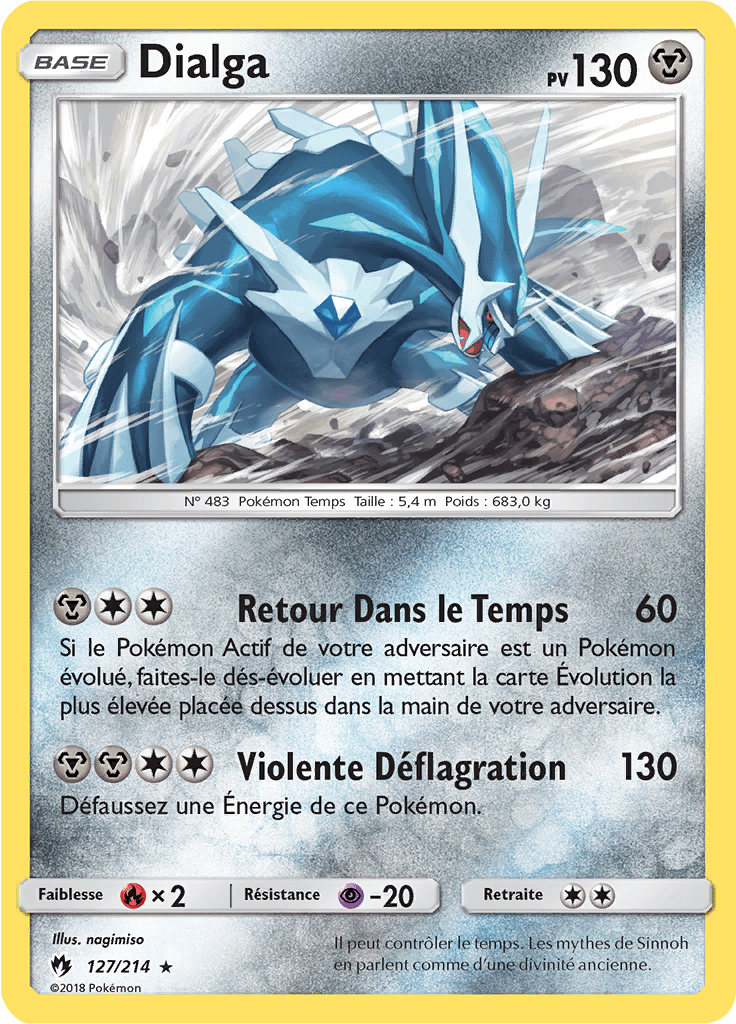 Dialga - SL Tonnerre Perdu - 127 - Holographique rare