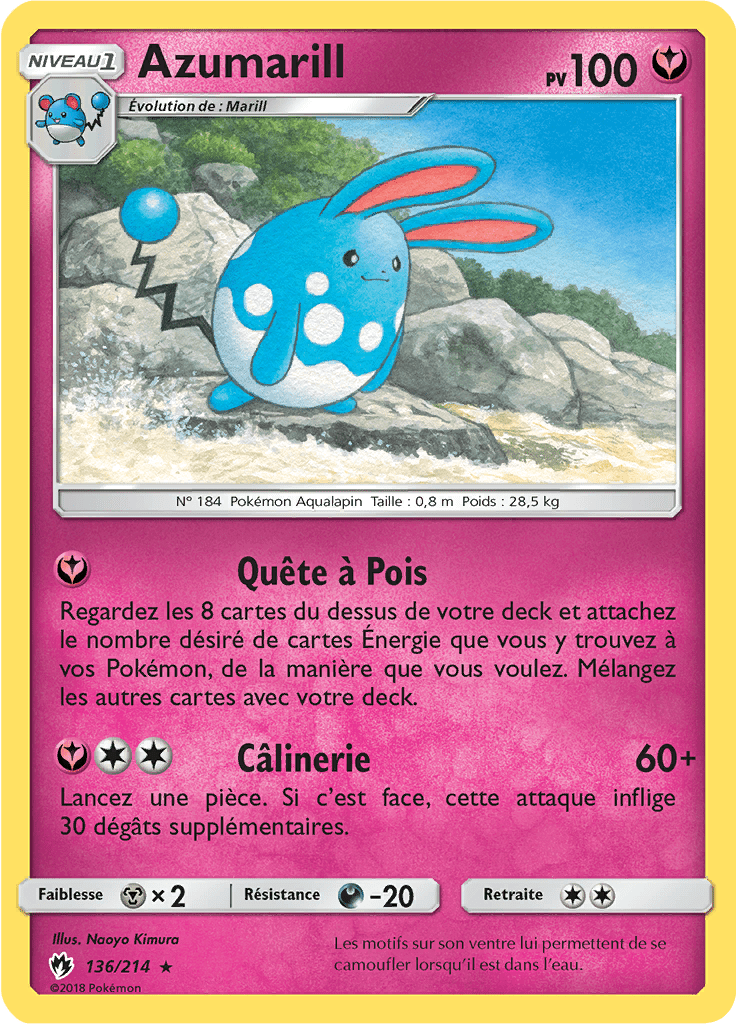 Azumarill - SL Tonnerre Perdu - 136 - Rare