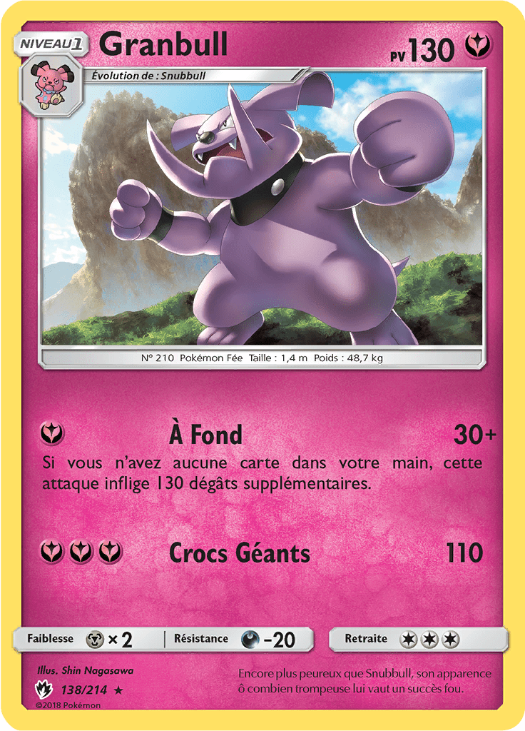 Granbull - SL Tonnerre Perdu - 138 - Rare