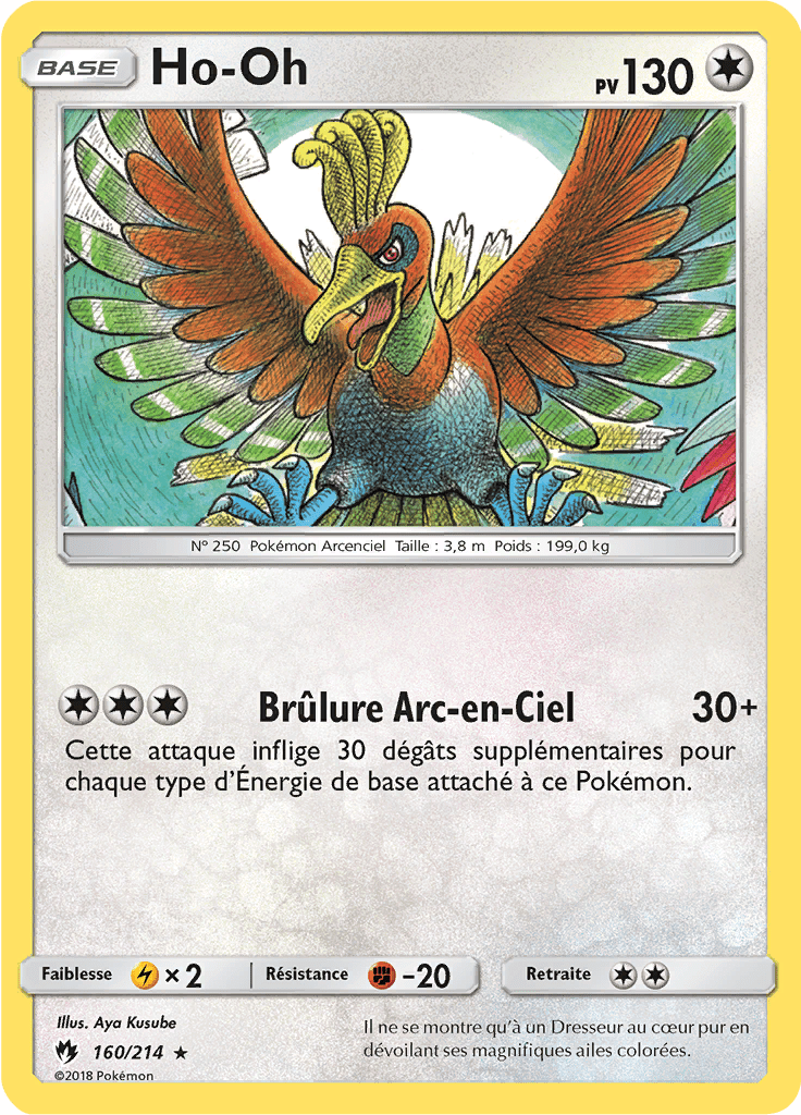Ho-Oh - SL Tonnerre Perdu - 160 - Rare