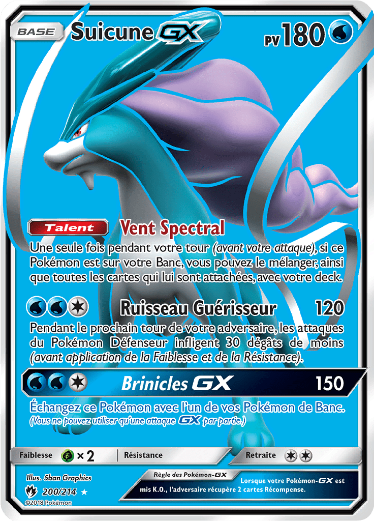 Suicune GX - SL Tonnerre Perdu - 200 - GX Full Art