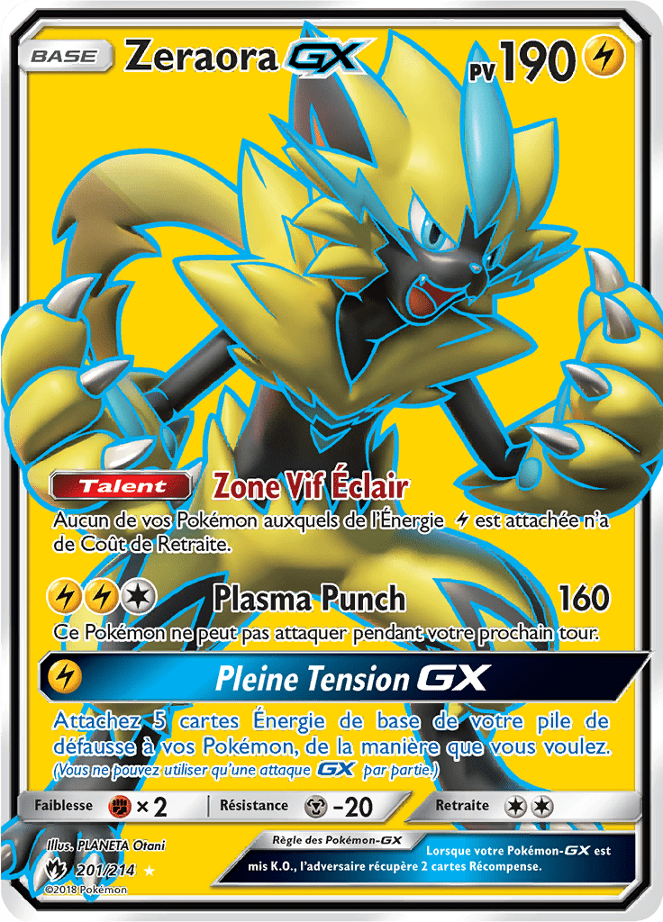 Zeraora GX - SL Tonnerre Perdu - 201 - GX Full Art