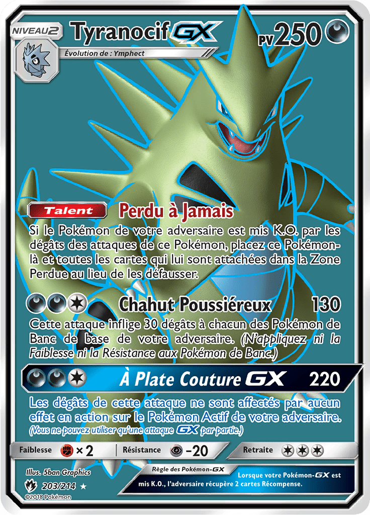 Tyranocif GX - SL Tonnerre Perdu - 203 - GX Full Art