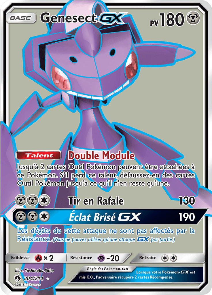 Genesect GX - SL Tonnerre Perdu - 204 - GX Full Art