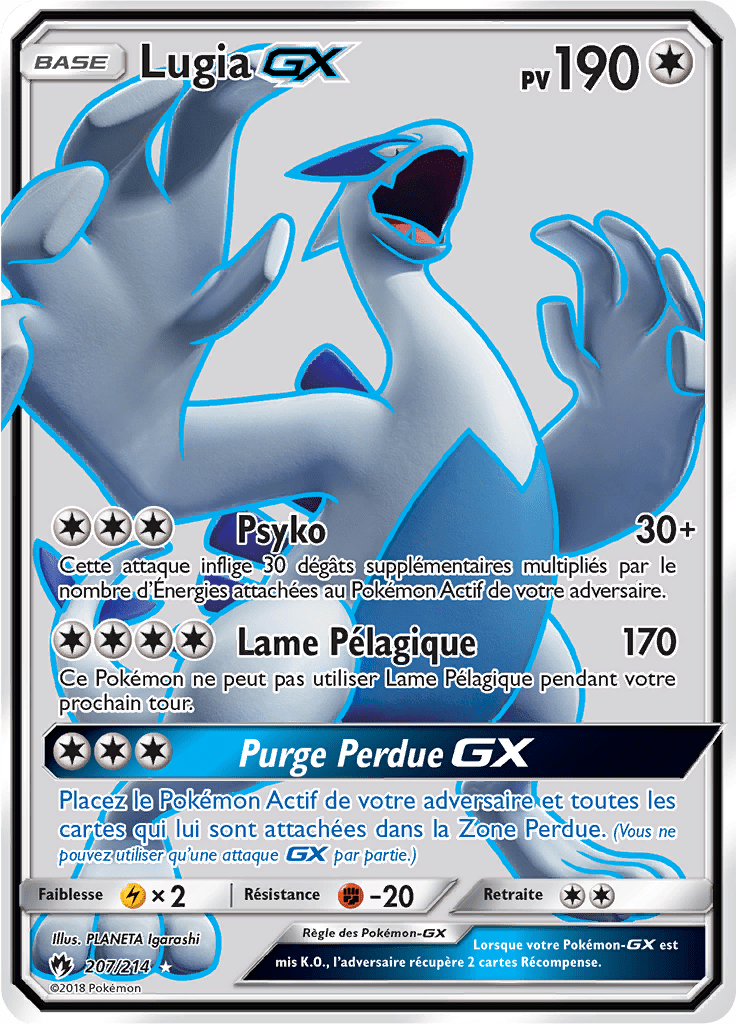 Lugia GX - SL Tonnerre Perdu - 207 - GX Full Art