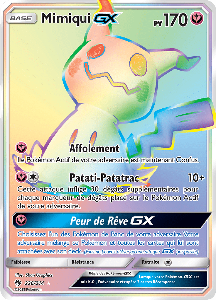 Mimiqui GX - SL Tonnerre Perdu - 226 - Arc-en-ciel rare