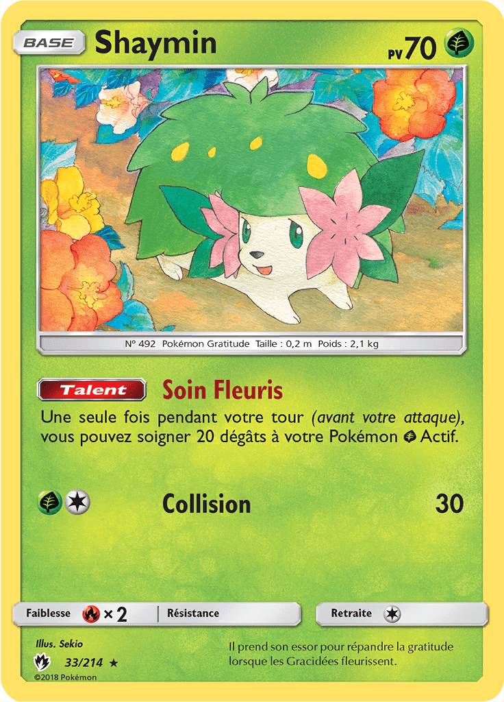 Shaymin - SL Tonnerre Perdu - 033 - Holographique rare