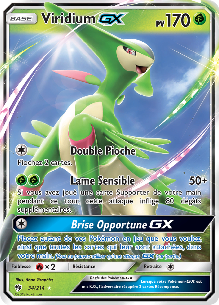 Viridium - SL Tonnerre Perdu - 034 - Holographique rare GX