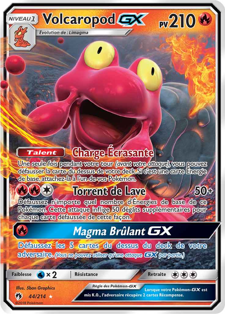 Volcaropod GX - SL Tonnerre Perdu - 044 - Holographique rare GX