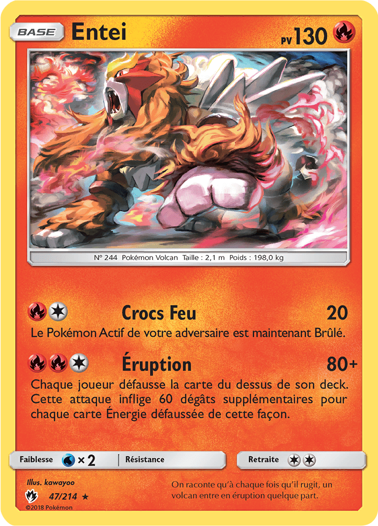 Entei - SL Tonnerre Perdu - 047 - Rare
