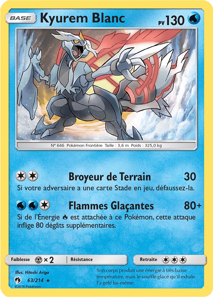 Kyurem Blanc - SL Tonnerre Perdu - 063 - Holographique rare