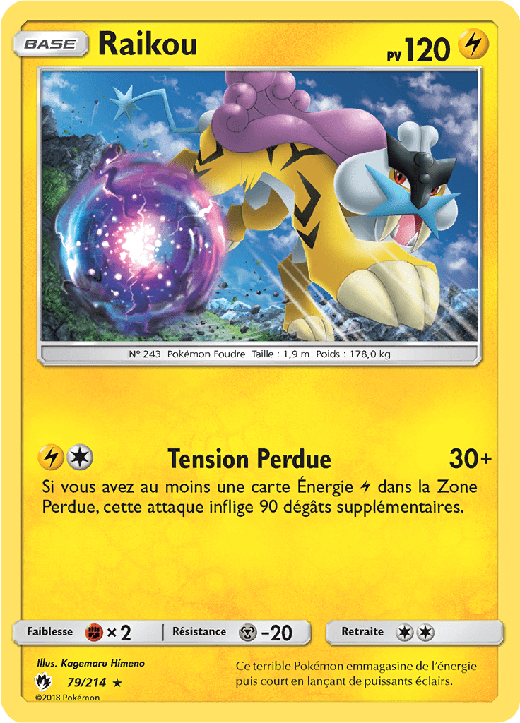 Raikou - SL Tonnerre Perdu - 079 - Rare