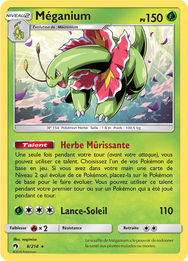 Méganium - SL Tonnerre Perdu - 008 - Rare