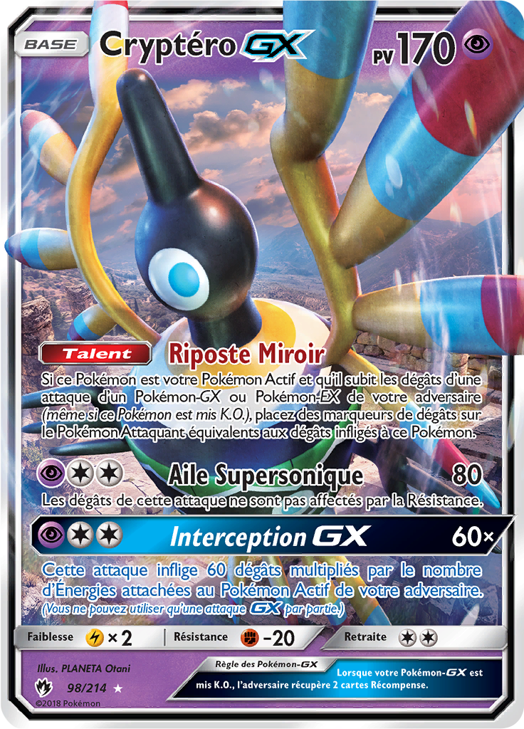 Cryptéro GX - SL Tonnerre Perdu - 098 - Holographique rare GX