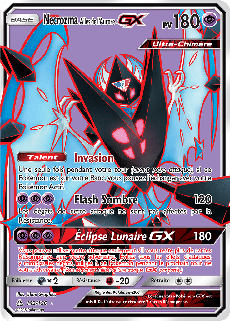 Necrozma Ailes de l'Aurore GX - SL Ultra-Prisme - 143 - GX Full Art