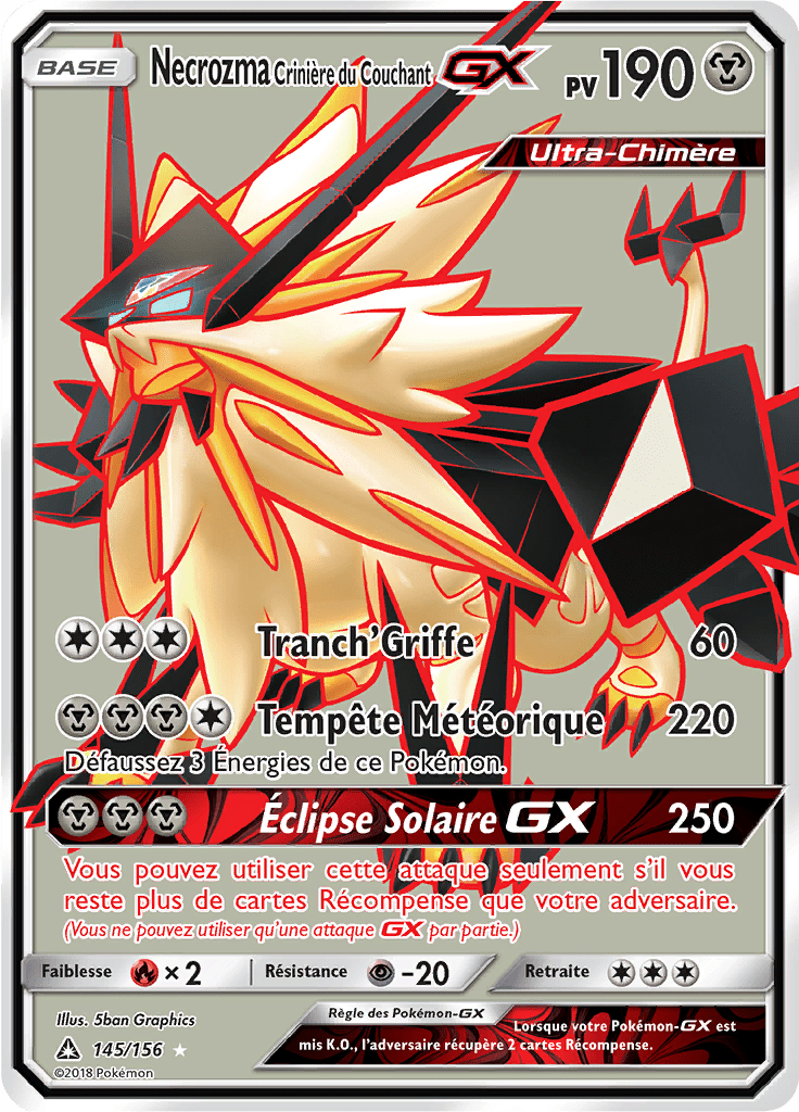 Necrozma Crinière du Couchant GX - SL Ultra-Prisme - 145 - GX Full Art