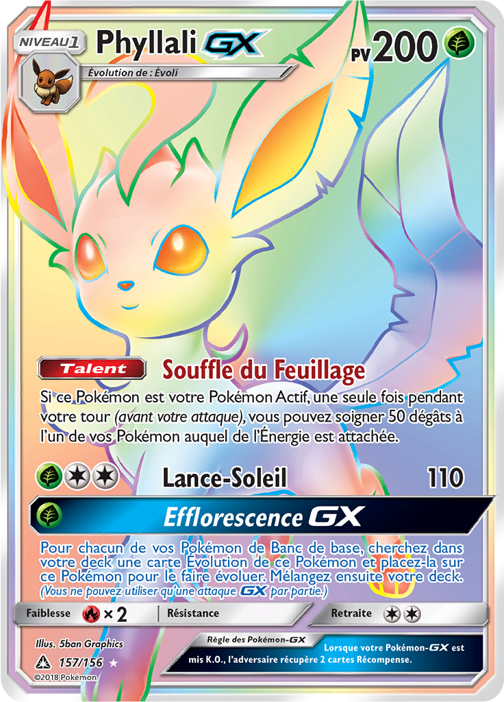 Phyllali GX - SL Ultra-Prisme - 157 - Arc-en-ciel rare