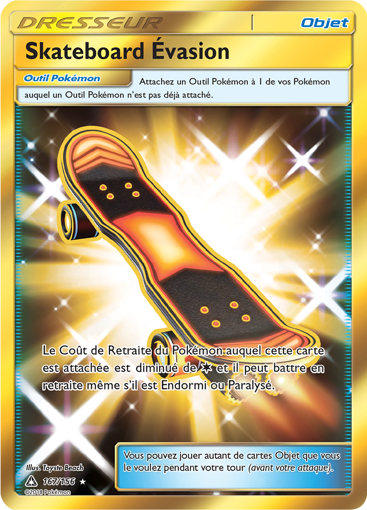 Skateboard Évasion - SL Ultra-Prisme - 167 - Trainer gold