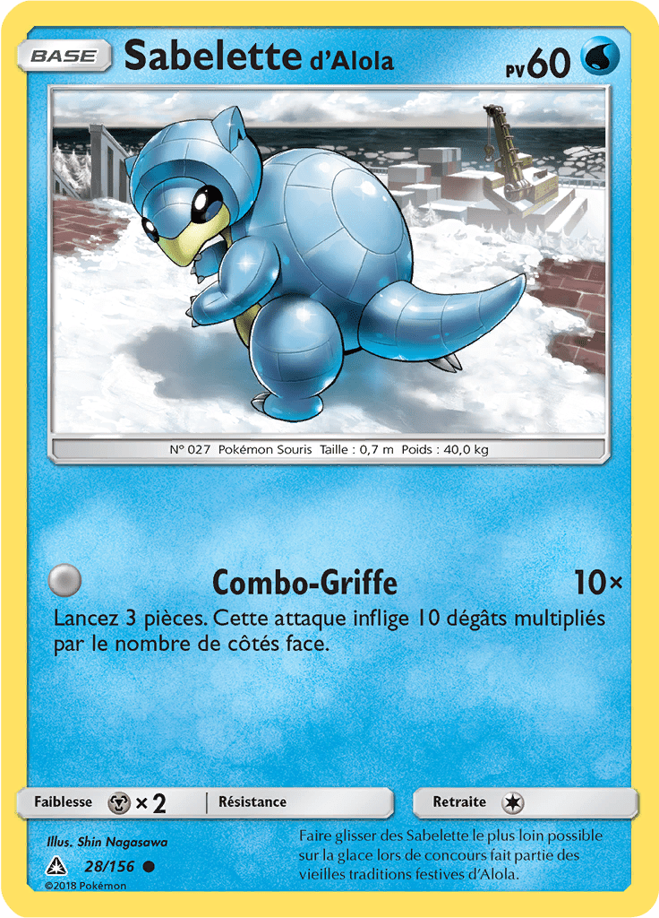 Sabelette d'Alola - SL Ultra-Prisme - 028 - Commune