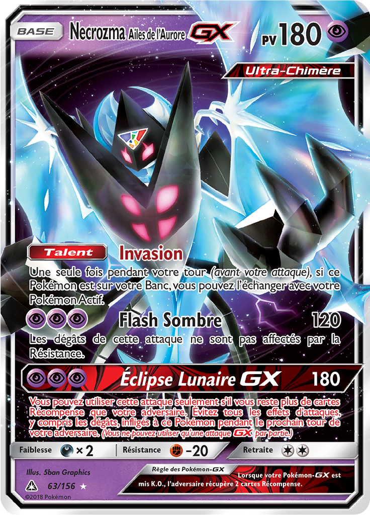 Necrozma Ailes de l'Aurore GX - SL Ultra-Prisme - 063 - GX Full Art