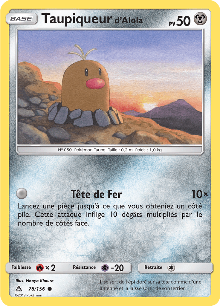 Taupiqueur d'Alola - SL Ultra-Prisme - 078 - Commune
