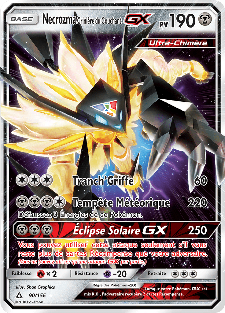 Necrozma Crinière du Couchant GX - SL Ultra-Prisme - 090 - GX Full Art