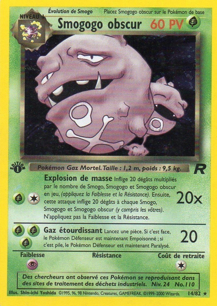 Smogogo obscur - Team Rocket - 014 - Holographique