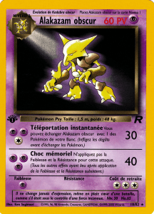 Alakazam obscur - Team Rocket - 018 - Rare