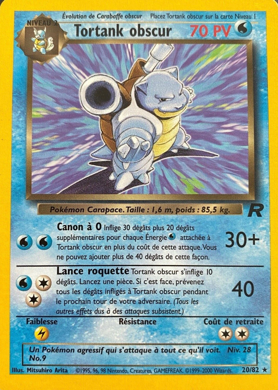 Tortank obscur - Team Rocket - 020 - Rare
