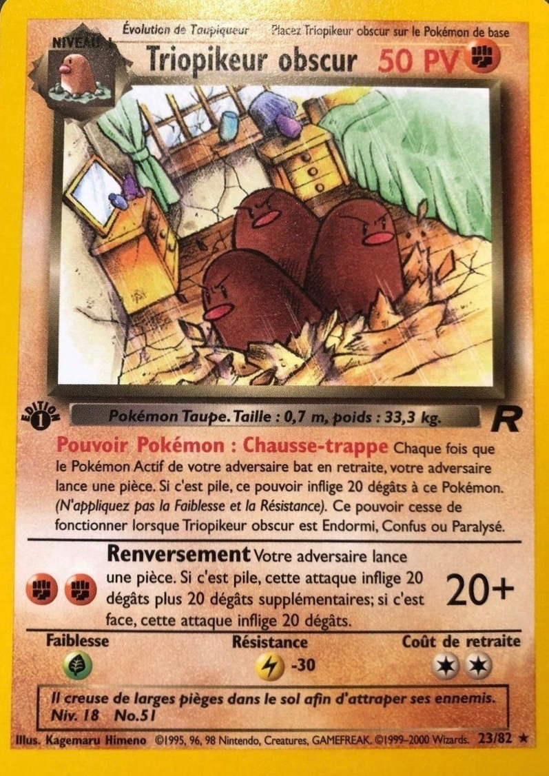 Triopikeur obscur - Team Rocket - 023 - Rare