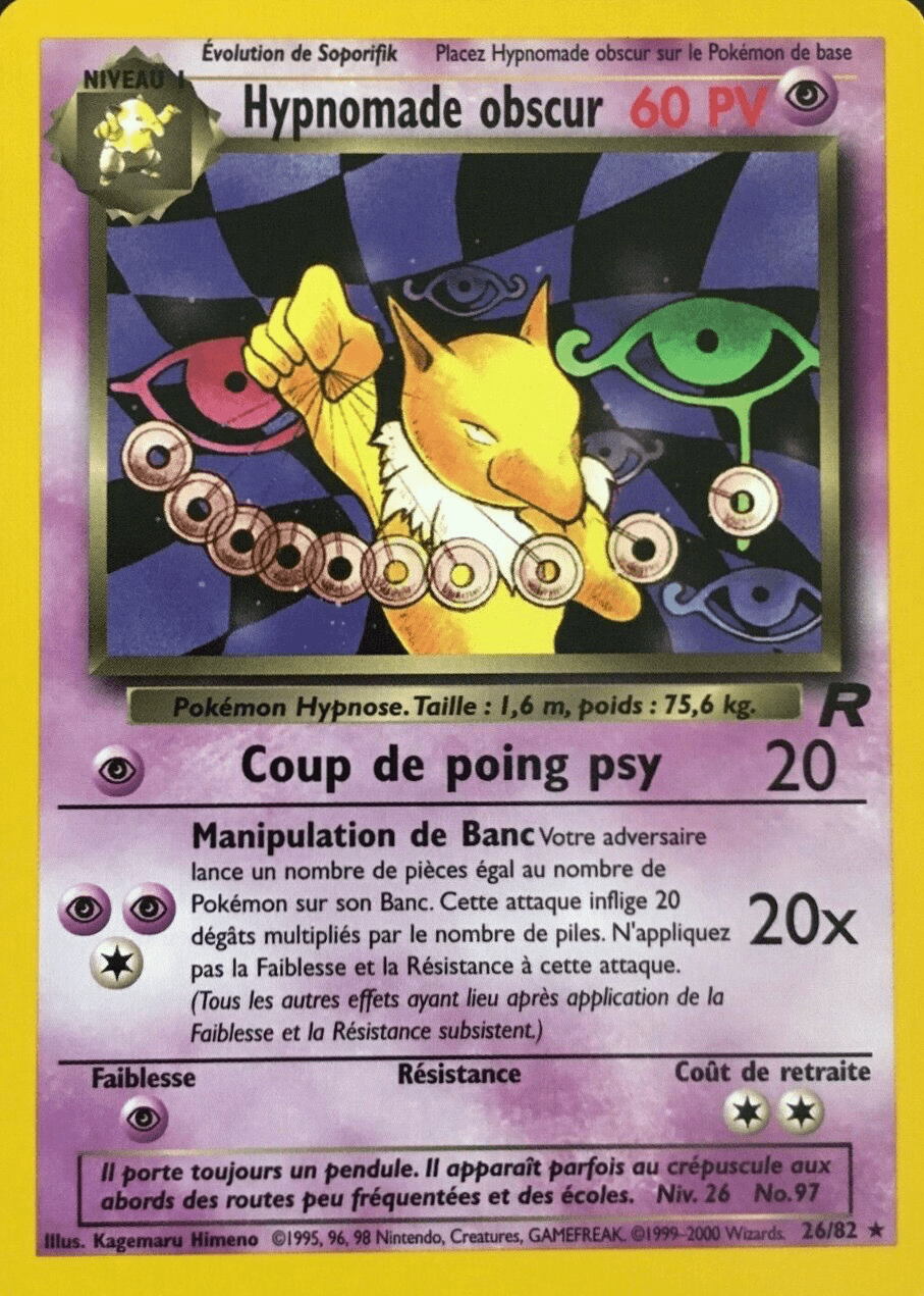 Hypnomade obscur - Team Rocket - 026 - Rare