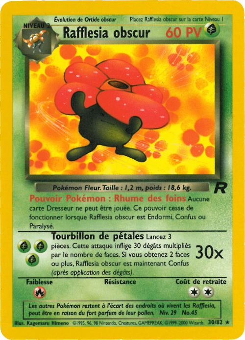 Rafflesia obscur - Team Rocket - 030 - Rare