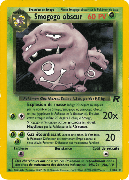 Smogogo obscur - Team Rocket - 031 - Rare