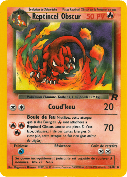 Reptincel Obscur - Team Rocket - 032 - Peu commune